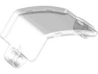 Lego (N) ~ Technic Panel Curved 3 x 5 x 3 ~ [Trans-Clear]