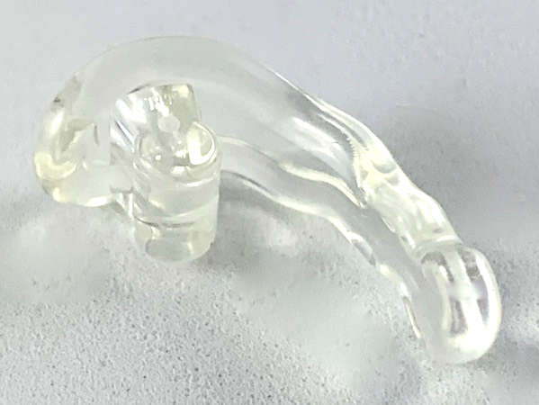 Lego (N) ~ Wave Rounded Energy with Bar Handle (Power Blast) ~ [Trans-Clear]