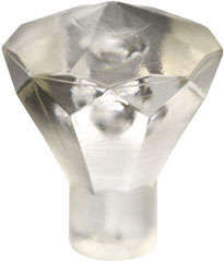 Lego (N) ~ Rock 1 x 1 Jewel 24 Facet ~ [Trans-Clear]