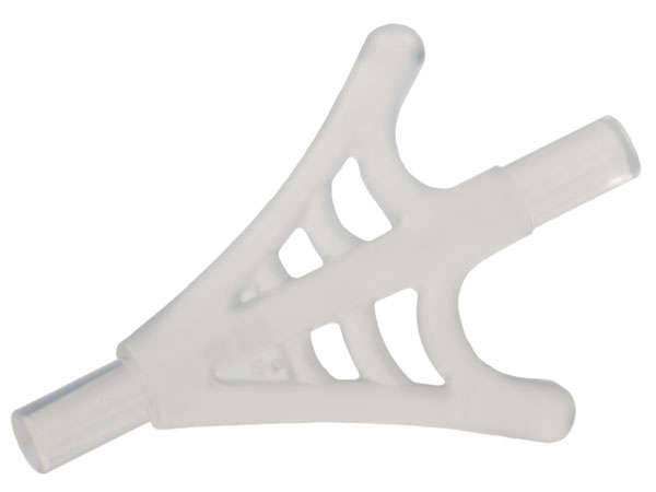 Lego (N) ~ Minifigure Weapon Web Effect Branched with Bar Ends ~ [Trans-Clear]