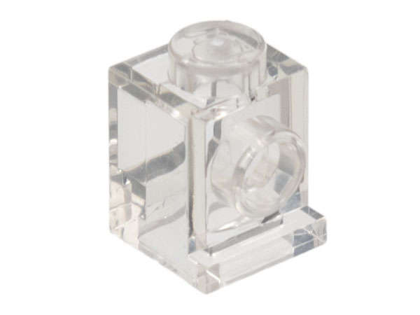 Lego (N) ~ Brick Modified 1 x 1 with Headlight ~ [Trans-Clear]