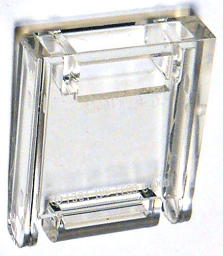 Lego (N) ~ Container Box 2 x 2 x 2 Door with Slot ~ [Trans-Clear]