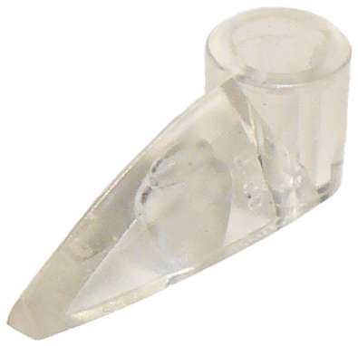 Lego (U) ~ Bionicle 1 x 3 Tooth with Axle Hole (Bohrok Eye) ~ [Trans-Clear]