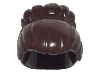 Lego (N) ~ Minifigure Hair Female with Large High Bun ~ [Dark Brown]