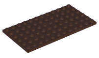 Lego (N) ~ Plate 6 x 12 ~ [Dark Brown]