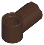 Lego (N) ~ Technic Axle and Pin Connector Angled #1 ~ [Dark Brown]