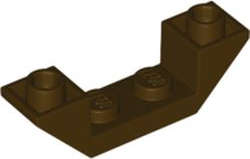 Lego (N) ~ Slope Inverted 45 4 x 1 Double ~ [Dark Brown]