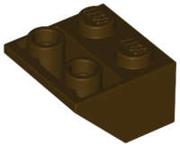 Lego (N) ~ Slope Inverted 45 2 x 2 with Flat Bottom Pin ~ [Dark Brown]