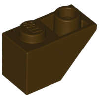 Lego (U) ~ Slope Inverted 45 2 x 1 ~ [Dark Brown]