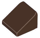 Lego (U) ~ Slope 30 1 x 1 x 2/3 ~ [Dark Brown]