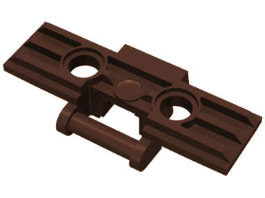 Lego (U) ~ Technic Link Tread Wide with 2 Pin Holes ~ [Dark Brown]