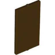 Lego (N) ~ Glass for Window 1 x 2 x 3 Flat Front ~ [Dark Brown]