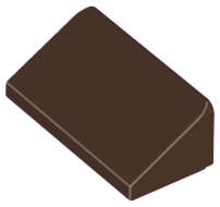 Lego (U) ~ Slope 30 1 x 2 x 2/3 ~ [Dark Brown]