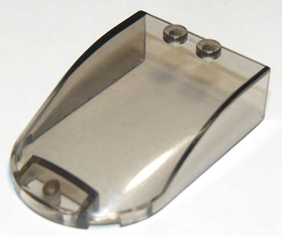 Lego (U) ~ Windscreen 6 x 4 x 1 1/3 Canopy Straight Sides ~ [Trans-Brown]