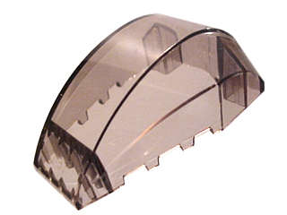 Lego (U) ~ Windscreen 6 x 4 x 2 Wedge Curved ~ [Trans-Brown]