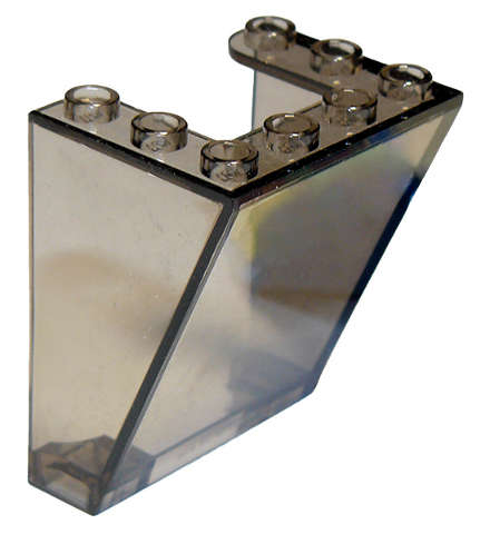 Lego (U) ~ Windscreen 3 x 4 x 4 Inverted Rounded Top Corners Cutout Bottom Corners ~ [Trans-Brown]