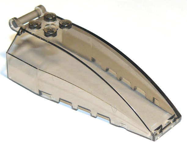 Lego (N) ~ Windscreen 8 x 4 x 2 with 4 Studs and Bar Handle ~ [Trans-Brown]