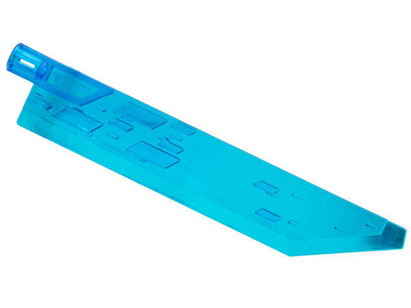 Lego (N) ~ Propeller 1 Blade 14L with Axle Hole (Sword Blade) ~ [Trans-Dark Blue]