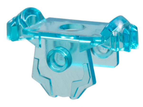 Lego (U) ~ Minifigure Armor Breastplate with Shoulder Pads Front Stud and 2 Ba ~ [Trans-Light Blue]