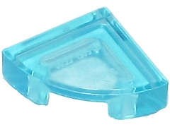 Lego NEW - Tile Round 1 x 1 Quarter~ [Trans-Light Blue]