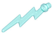 Lego (N) ~ Wave Angular Single with Bar End (Lightning Bolt) ~ [Trans-Light Blue]