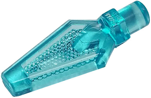 Lego (N) ~ Minifigure Weapon Spear Tip ~ [Trans-Light Blue]