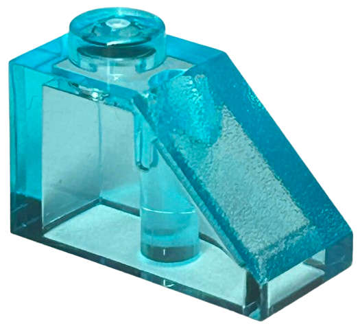 Lego (N) ~ Slope 45 2 x 1 ~ [Trans-Light Blue]