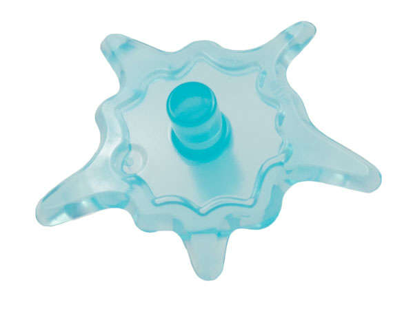 Lego (N) ~ Power Burst Shield Small with Bar Ends ~ [Trans-Light Blue]