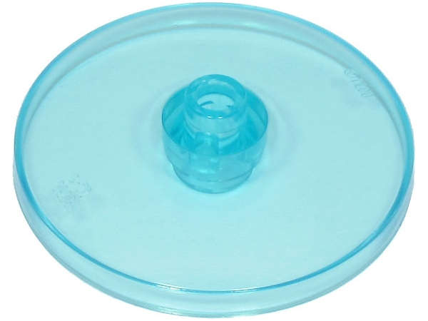 Lego (U) ~ Dish 4 x 4 Inverted (Radar) with Open Stud ~ [Trans-Light Blue]
