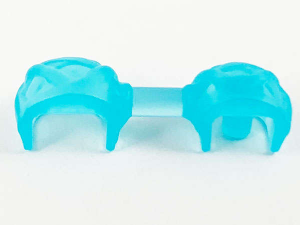 Lego (N) ~ Minifigure Weapon Web Effect Handcuffs ~ [Trans-Light Blue]