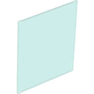 Lego (U) ~ Glass for Window 1 x 6 x 6 Flat Front ~ [Trans-Light Blue]