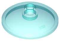 Lego (N) ~ Dish 3 x 3 Inverted (Radar) ~ [Trans-Light Blue]