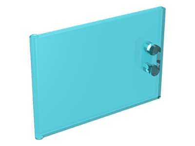 Lego (N) ~ Container Cupboard 2 x 3 x 2 Door ~ [Trans-Light Blue]