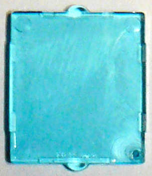 Lego (N) ~ Glass for Window 1 x 2 x 2 Flat Front ~ [Trans-Light Blue]