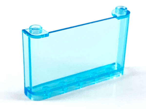 Lego (N) ~ Windscreen 1 x 6 x 3 ~ [Trans-Light Blue]