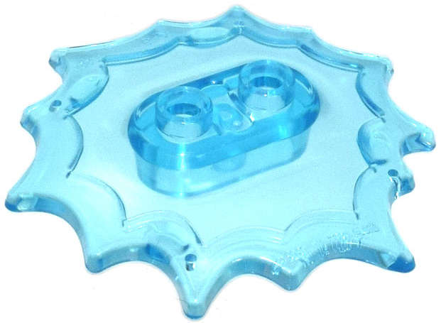 Lego (N) ~ Power Burst Minifigure Pedestal 5 x 5 x 2/3 ~ [Trans-Light Blue]