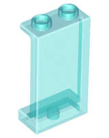 Lego (N) ~ Panel 1 x 2 x 3 with Side Supports - Hollow Studs ~ [Trans-Light Blue]