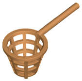 Lego (N) ~ Minifigure Utensil Net - Small Meshed ~ [Medium Nougat]