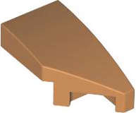Lego (N) ~ Wedge 2 x 1 x 2/3 Right ~ [Medium Nougat]