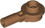 Lego (N) ~ Bar 1L with 1 x 1 Round Plate with Hollow Stud ~ [Medium Nougat]