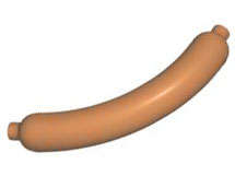 Lego (N) ~ Hot Dog / Sausage ~ [Medium Nougat]