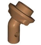 Lego (N) ~ Bar 1L with Angled Hollow Stud ~ [Medium Nougat]