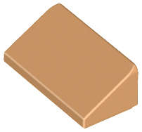 Lego (N) ~ Slope 30 1 x 2 x 2/3 ~ [Medium Nougat]