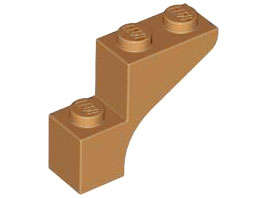 Lego (N) ~ Arch 1 x 3 x 2 ~ [Medium Nougat]