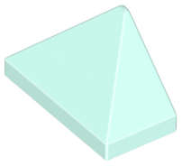 Lego (N) ~ Slope 45 2 x 1 Triple with Bottom Stud Holder ~ [Light Aqua]