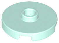 Lego (N) ~ Tile Round 2 x 2 with Open Stud ~ [Light Aqua]