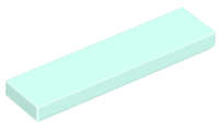 Lego (N) ~ Tile 1 x 4 ~ [Light Aqua]