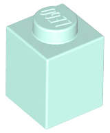 Lego (N) ~ Brick 1 x 1 ~ [Light Aqua]