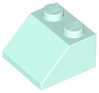 Lego (N) ~ Slope 45 2 x 2 ~ [Light Aqua]