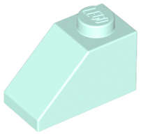 Lego (N) ~ Slope 45 2 x 1 ~ [Light Aqua]
